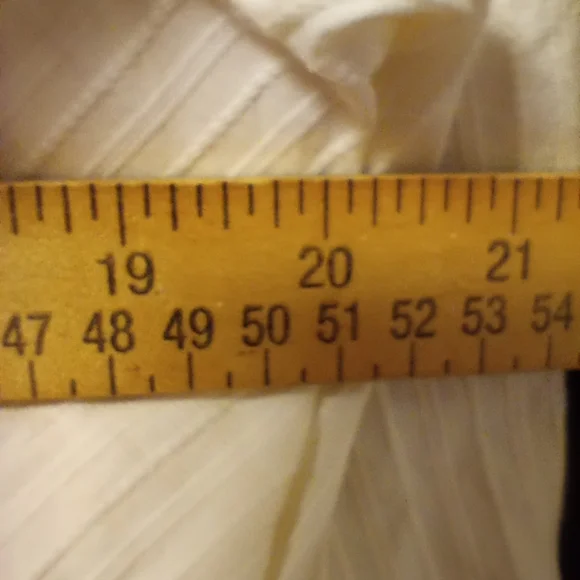 Vintage Ralph Lauren Cream High Neck Blouse Size 16 P2P 20 In Length 24.5 In - Picture 9 of 10